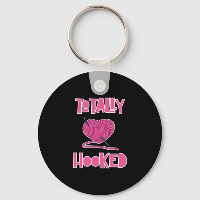 Crocheting Knitting Gifts Keychain (Front)