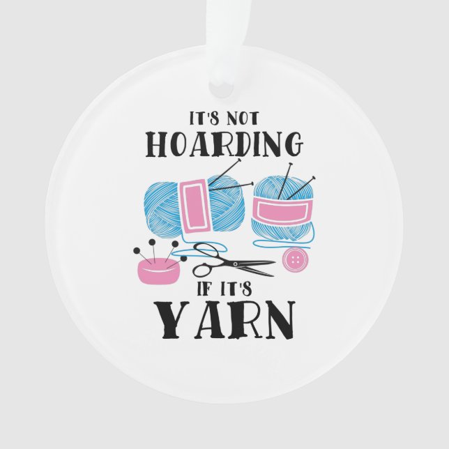 Crocheting Knitting Gifts  Ornament (Front)