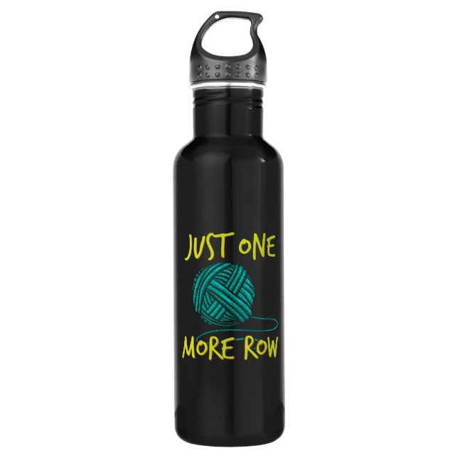Crocheting Knitting Stainless Steel Water Bottle (Front)