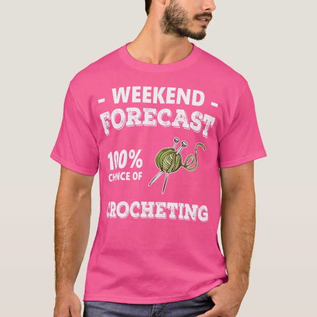 Crocheting Lover Funny Crochet  Yarn Knitting Croc T-Shirt (Front)