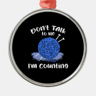 Crocheting metal ornament