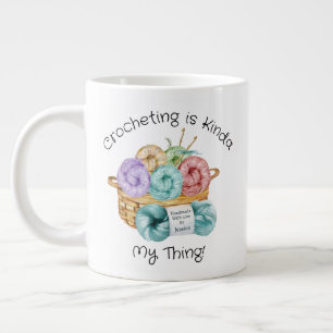 Crocheting Personalized Giant Coffee Mug