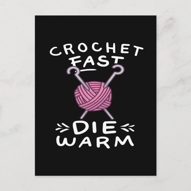 Crocheting Postcard (Front)