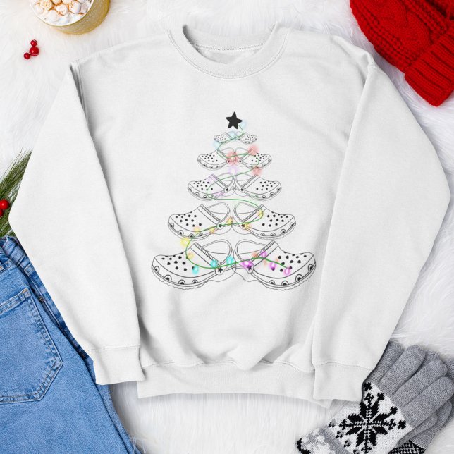 Crocin Around Christmas Tree Xmas Lights Sweatshirt (Creator Uploaded)