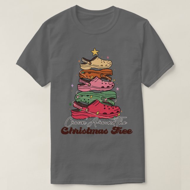 Crocin around the Christmas tree T-Shirt (Design Front)