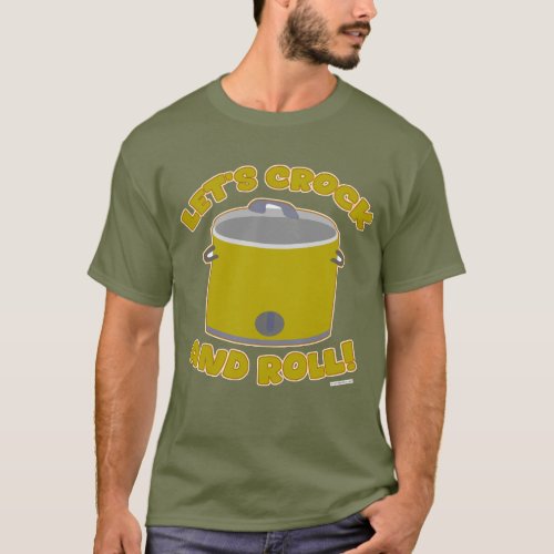  Crock And Roll Fun Slow Cooker Cartoon Art T_Shirt