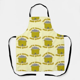 Crock And Roll Time Slow Cooker Kitchen Pattern