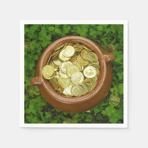 Crock of Gold With Shamrocks Napkins