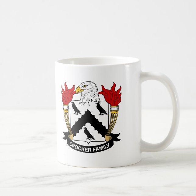 Crocker Family Crest Coffee Mug (Right)