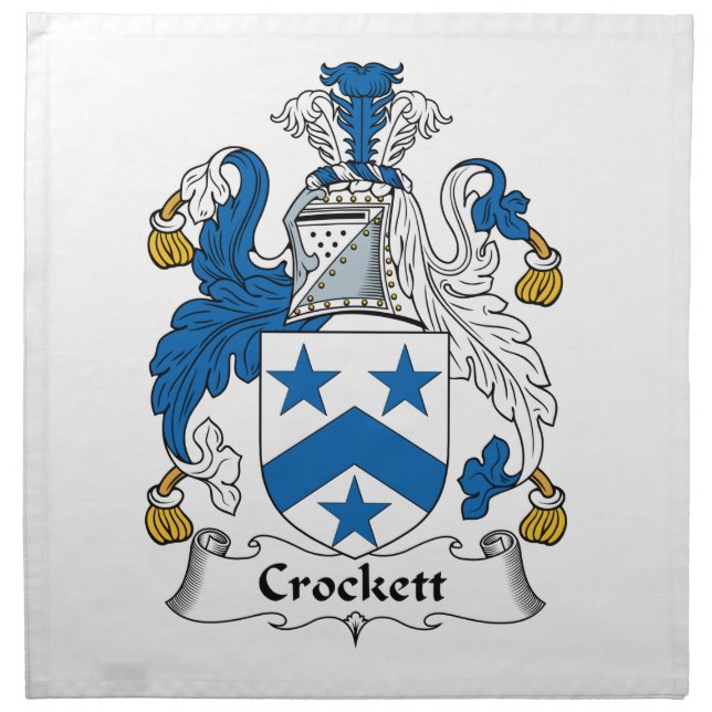Crockett Family Crest Napkin (Front)