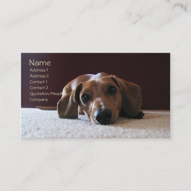 crockettsperfectpic, Name, Address 1, Address 2... Business Card (Front)