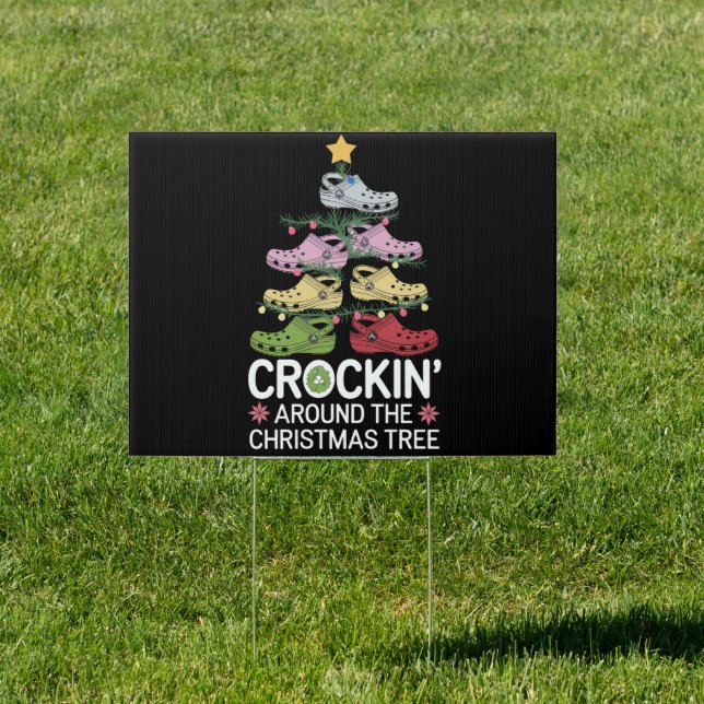 Crockin' Around The Christmas Tree Sign (Insitu)