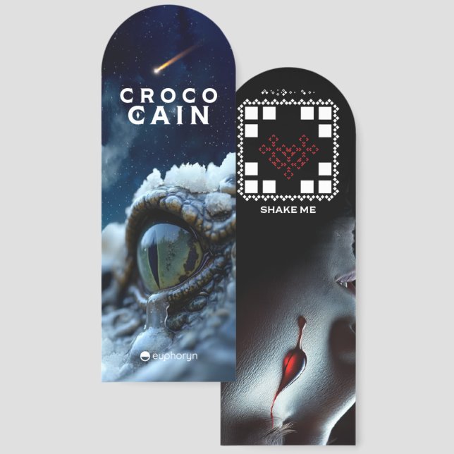 Croco Cain: 'Crocodile's Tears' Illusion Bookmark (Front & Back)