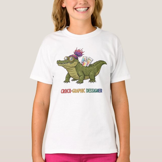 "Croco-Graphic Designer: Art in Style T-Shirt (Front)