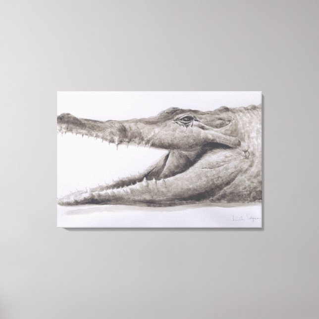 Crocodile 2005 canvas print (Front)