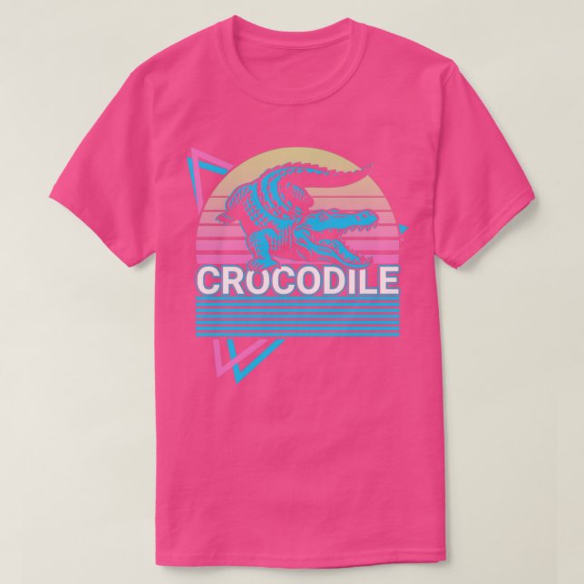 Crocodile Alligator Croc Retro Gift1 T-Shirt (Design Front)