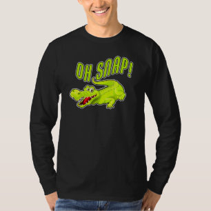 Crocodile Alligator Design Oh Snap Zoo T-Shirt