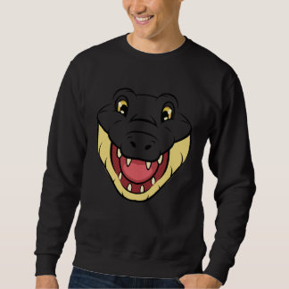 Crocodile Alligator Face Reptiles Zoo Animal Herpe Sweatshirt