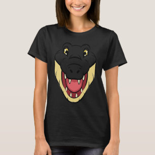 Crocodile Alligator Face Reptiles Zoo Animal Herpe T-Shirt