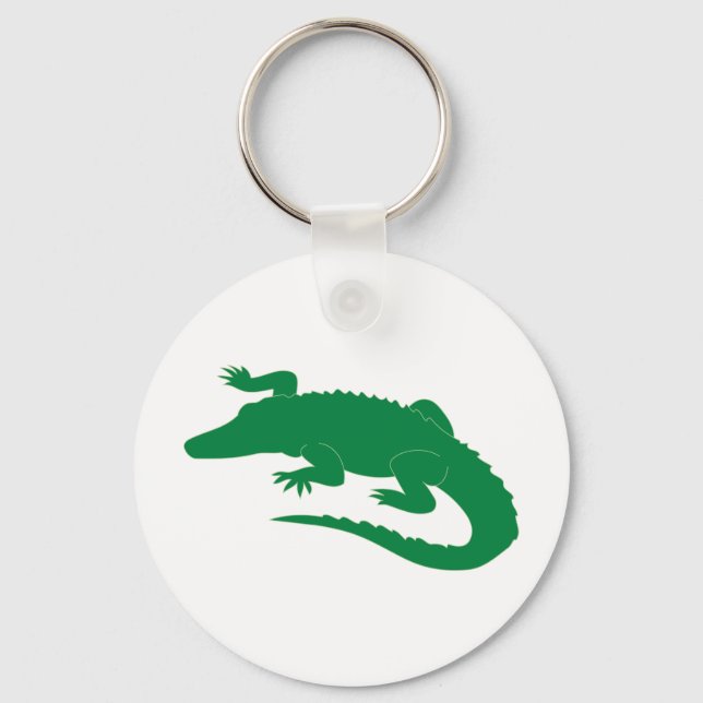 Crocodile Alligator Gator Reptile Keychain (Front)
