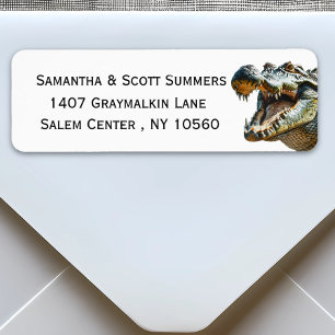 Crocodile Alligator Label