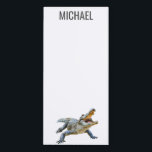 Crocodile Alligator Monogram  Magnetic Notepad<br><div class="desc">This design may be personalized in the area provided by changing the photo and/or text. Or it can be customized by clicking Personalize this Template and then choosing the click to customize further option and delete or change the color of the background, add text, change the text color or style,...</div>