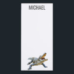 Crocodile Alligator Monogram  Magnetic Notepad<br><div class="desc">This design may be personalized in the area provided by changing the photo and/or text. Or it can be customized by clicking Personalize this Template and then choosing the click to customize further option and delete or change the color of the background, add text, change the text color or style,...</div>