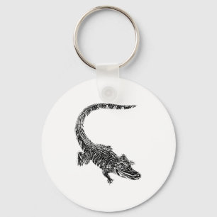 Crocodile Alligator Motif Reptil Teeth Animal Croc Keychain