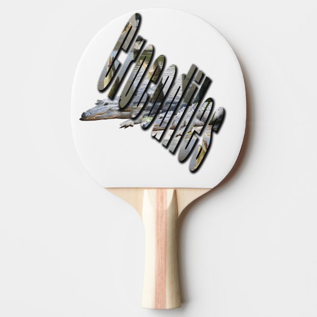 Crocodile And Crocodiles Logo, Ping-Pong Paddle (Front)