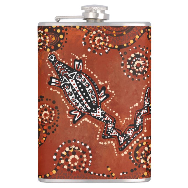 CROCODILE ART        FLASK (Front)