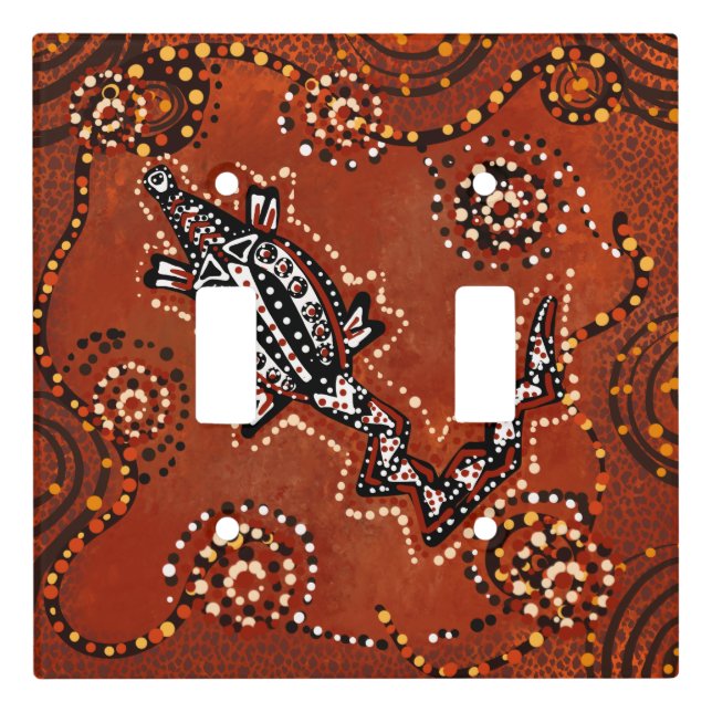 CROCODILE ART        LIGHT SWITCH COVER (Front)