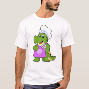 Crocodile as Cook with Spatula T-Shirt