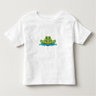 Crocodile at Swimming in Water Toddler T-shirt