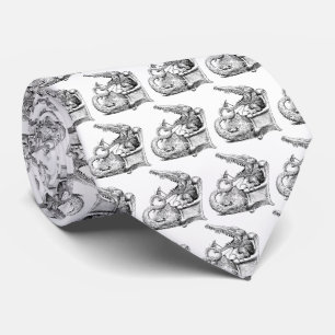Crocodile at the Dentist - A Quirky Twist Neck Tie