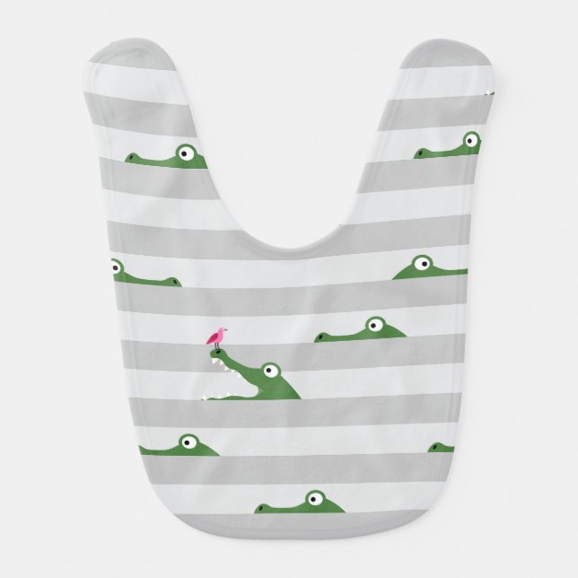 Crocodile Baby Bib (Front)