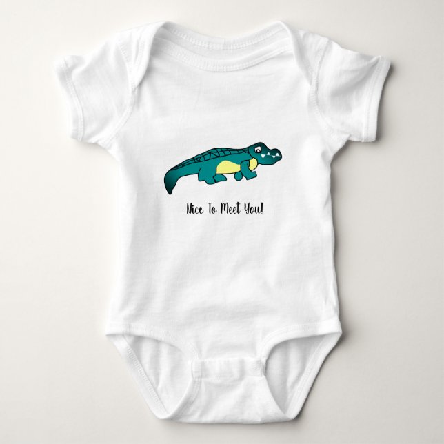Crocodile Baby Bodysuit (Front)