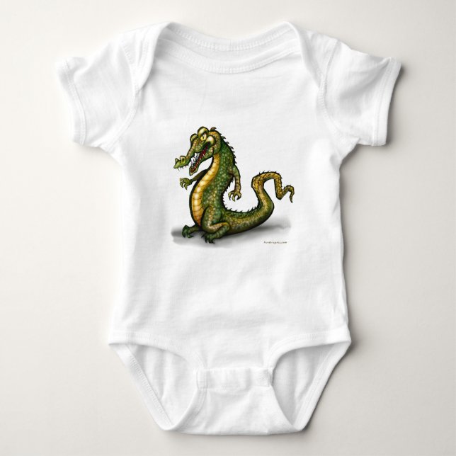 Crocodile Baby Bodysuit (Front)