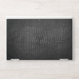 Crocodile Blackskin Leather HP EliteBook X360 1030 Laptop Skin