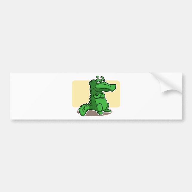 Crocodile Bumper Sticker (Front)