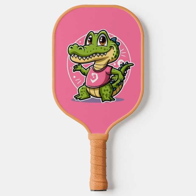 crocodile carbon fiber pickleball paddle  (Front)