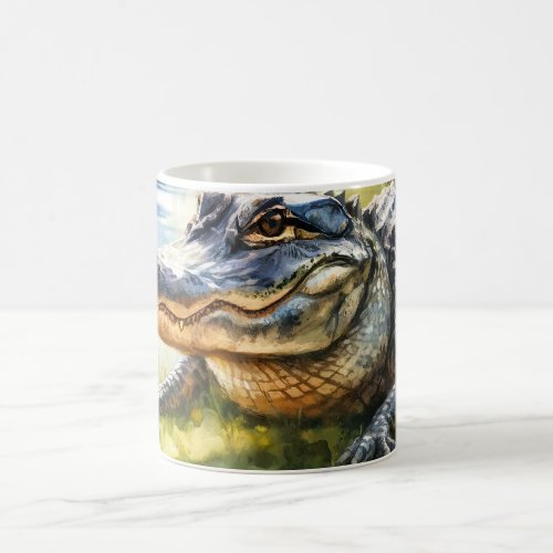 Crocodile Charm REF172 _ Watercolor Coffee Mug