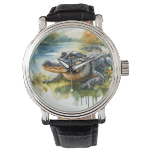 Crocodile Charm REF172 - Watercolor Watch