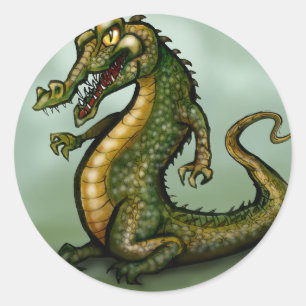 Crocodile Classic Round Sticker