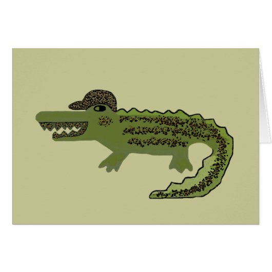 Crocodile Cool Cards (Front Horizontal)