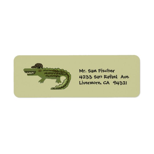 Crocodile Cool Return Address Labels Zazzle Crocodile Cool Return Address Labels