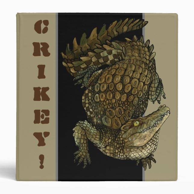 Crocodile Crikey! 3 Ring Binder (Front)