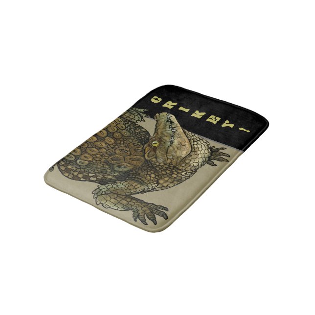 Crocodile Crikey!  Bath Mat (Angled)