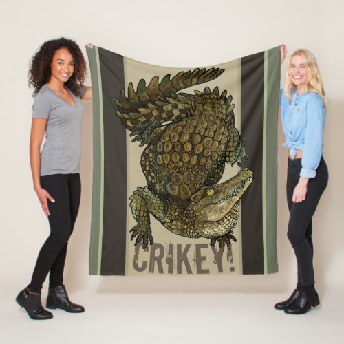 Crocodile Crikey Fleece Blanket