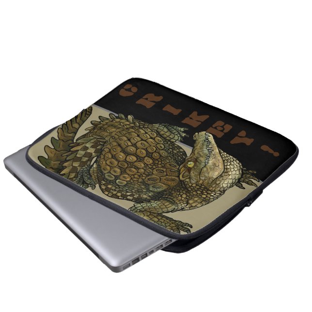Crocodile Crikey!  Laptop Sleeve (Front Bottom)