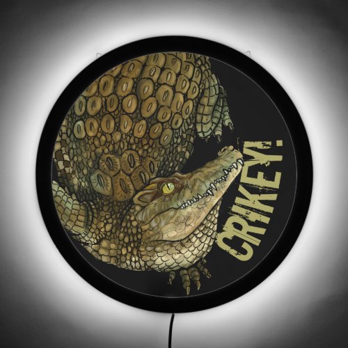 Crocodile Crikey Magnet LED Sign